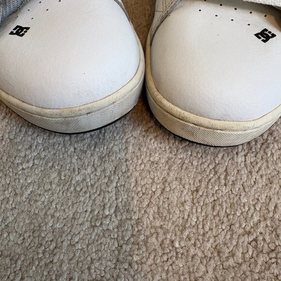DC Skate Shoes Men's Size 10 White with Black Plaid 302297 - Picture 5 of 10